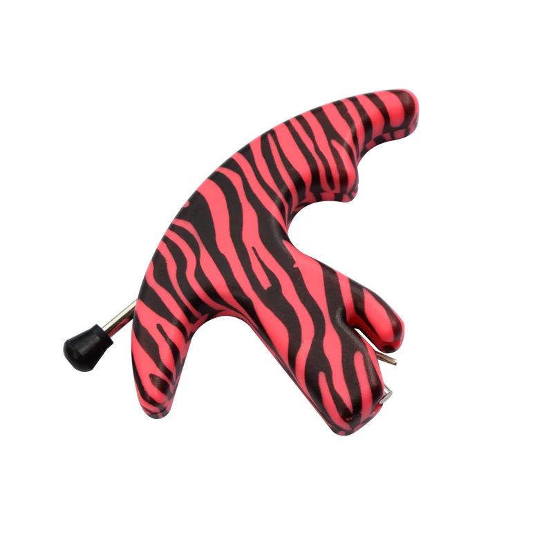 Atirar ao ar Peça Rosa Camo Lançamento Aids Polegar Estilo Esquerda Mão Direita Arco Flecha Caça Livre Indoor Frete Grátis 1