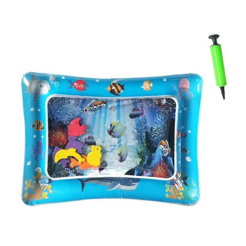 Летний детский надувной водный игровой коврик, детский утолщенный ПВХ игровой коврик, детский Забавный гимнастический двойной коврик, игрушка для малышей, забавная подушка - Цвет: 66x50cm