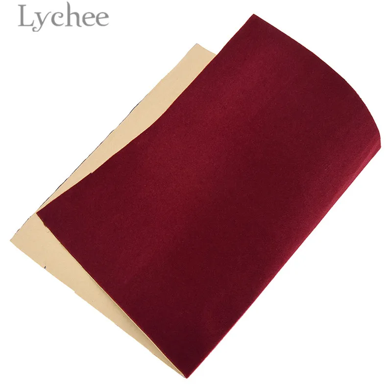 Самоклеящаяся бархатная ткань Lychee 29x21 см A4 высококачественная однотонная