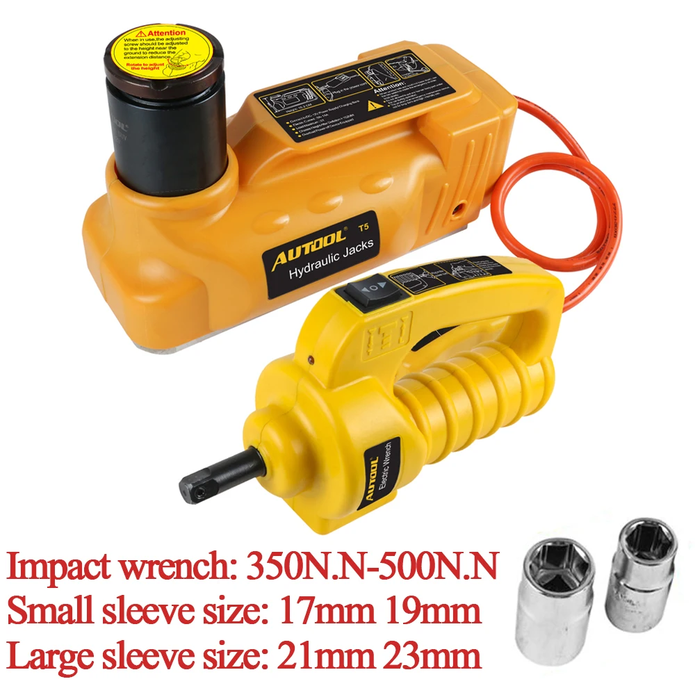  AUTOOL 6T 12V Jack for Car Jacks Hydraulic Jack Lifting 47cm Hight Auto Disassembly Tire Repair Too