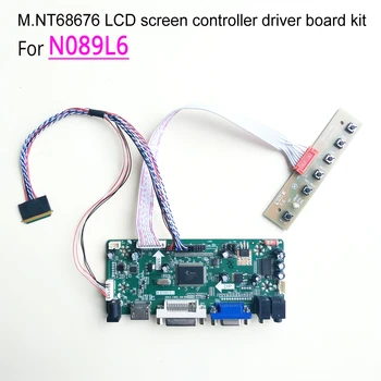 

HDMI DVI VGA M.NT68676 controller board For N089L6 laptops LED LCD display 8.9" 1024*600 WLED LVDS 40 pin assembly repair kit