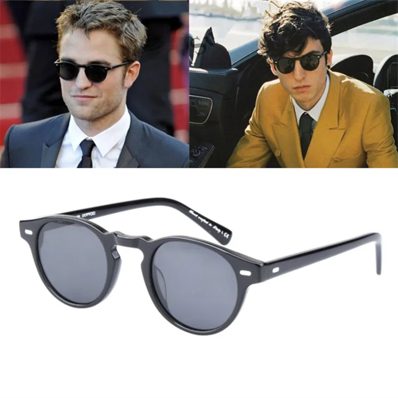 Retro Round Polarized Sunglasses men Sun glasses ov5186 Brand Design Eyeglasses Eyewear gafas de sol mujer|Men