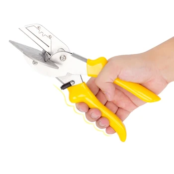 

Tool Steel PVC Multi Angle Miter Cutter Hand Shear Trim Tools 45-135° with 10 Spares Blade for Plumbers Electricians Carpenters