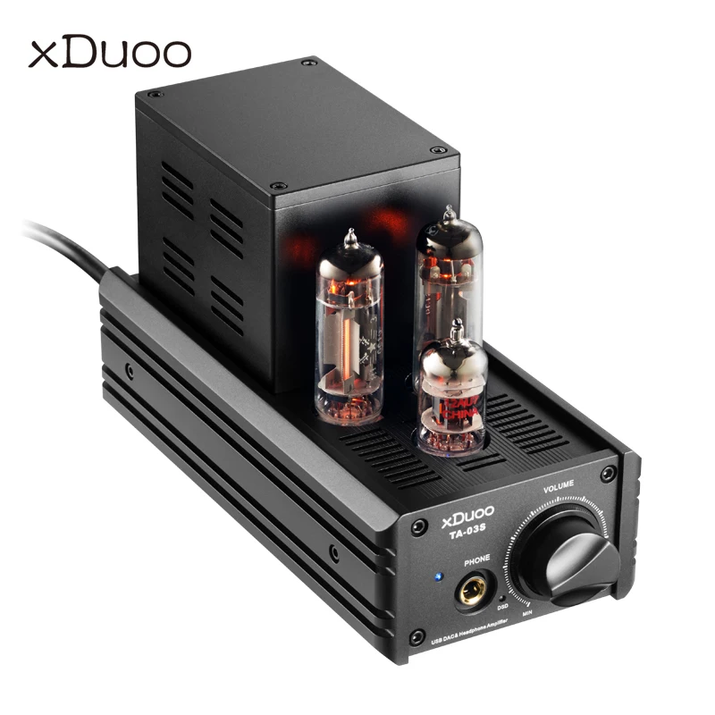 

XDUOO TA-03S CS4398*2 XMOS PCM 32bit/192KHZ Native DSD128 USB DAC Tube Headphone Amplifier
