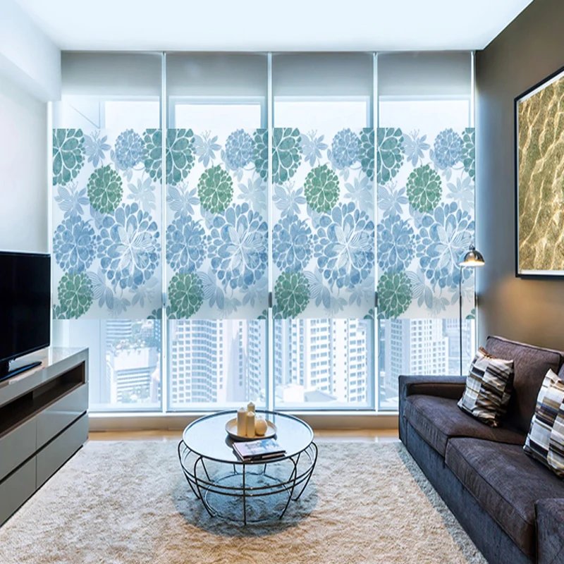 Glass stickers bathroom bathroom electrostatic glass balcony frosted