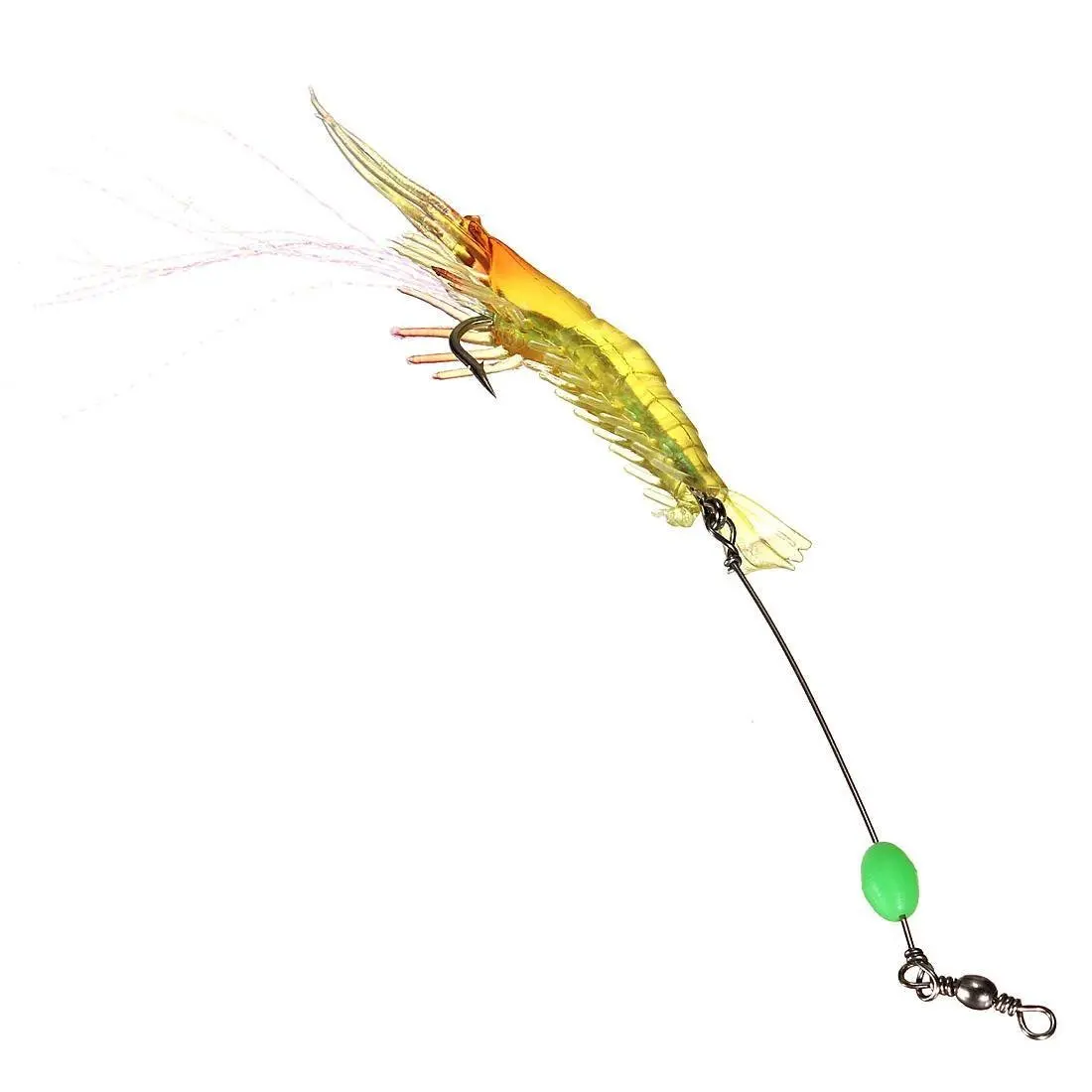 

Good deal-Fishing Lure Noctilucent Flexible Silicone Simulation Shrimp Fishing Prawn Lure Hook Bait 70mm 7g