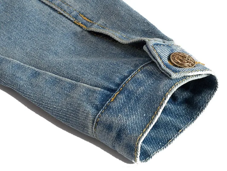 NaranjaSabor весна осень мужские джинсовые куртки повседневная приталенная верхняя одежда однотонные мужские джинсовые куртки модная мужская брендовая одежда N410
