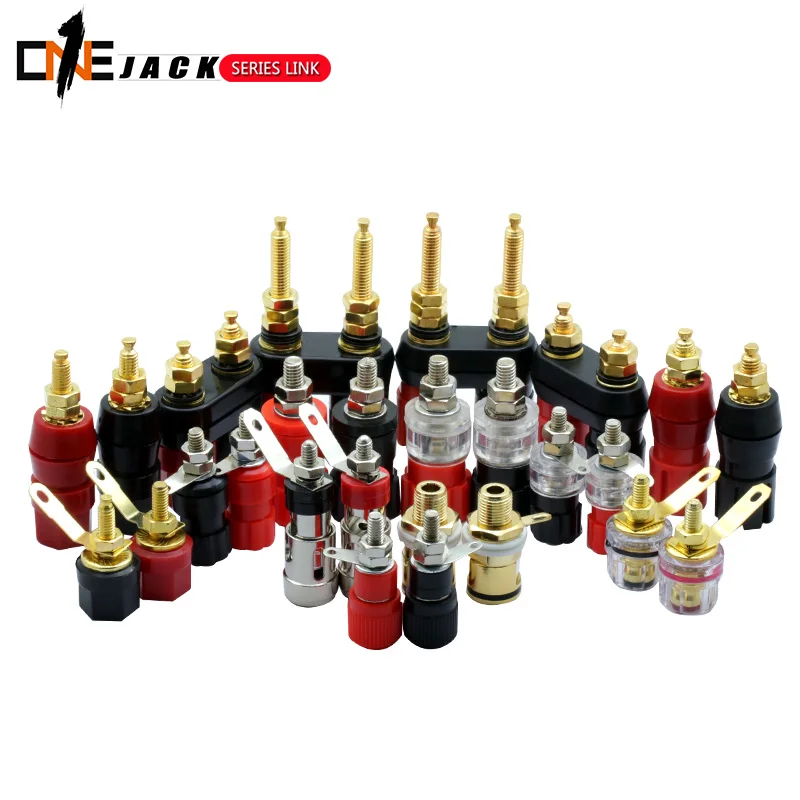 

Banana plugs Couple Terminals Red Black Connector Amplifier Terminal Binding Post Banana Speaker Plug Jack