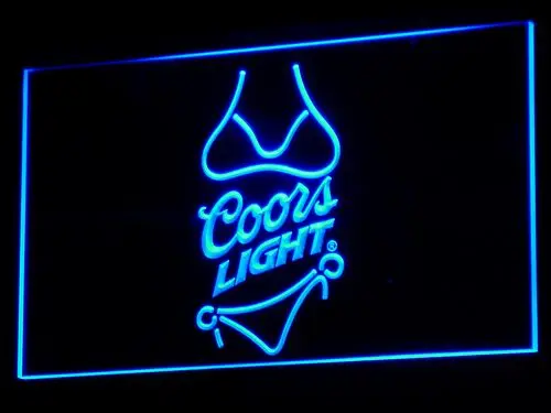 Comprar A119 Coors Light Beer bikini bar pub Led neon sign con encendido apagado 20 + colores 5 tamaños para elegir