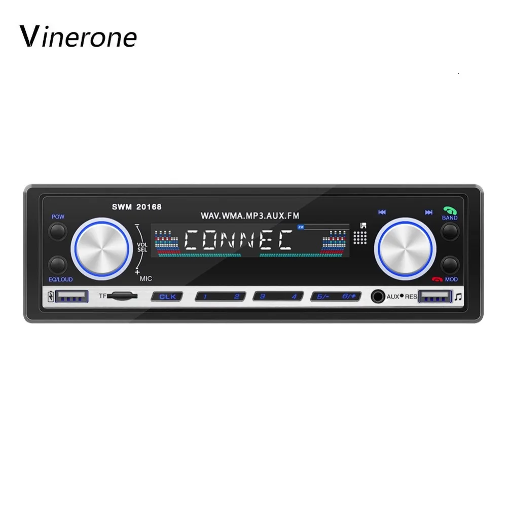 Vinerone Car Radio магнитола автомагнитолы автозвук Bluetooth Subwoofer Car Stereo FM AUX авто магнитола MP3 автомагнитола 1 din магнитофон 1din могнитоллы для автомобиля