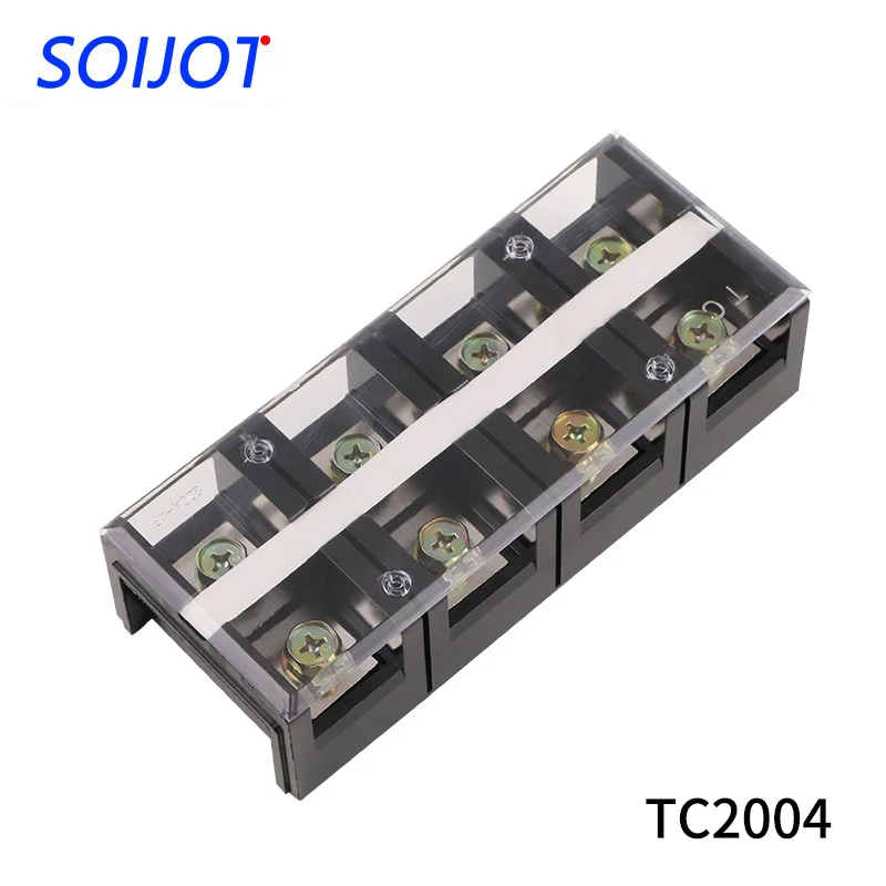 

1PC TC2004 Fixed Terminal Double Row Screw Terminal Block Terminal Connector Cable Header Copper