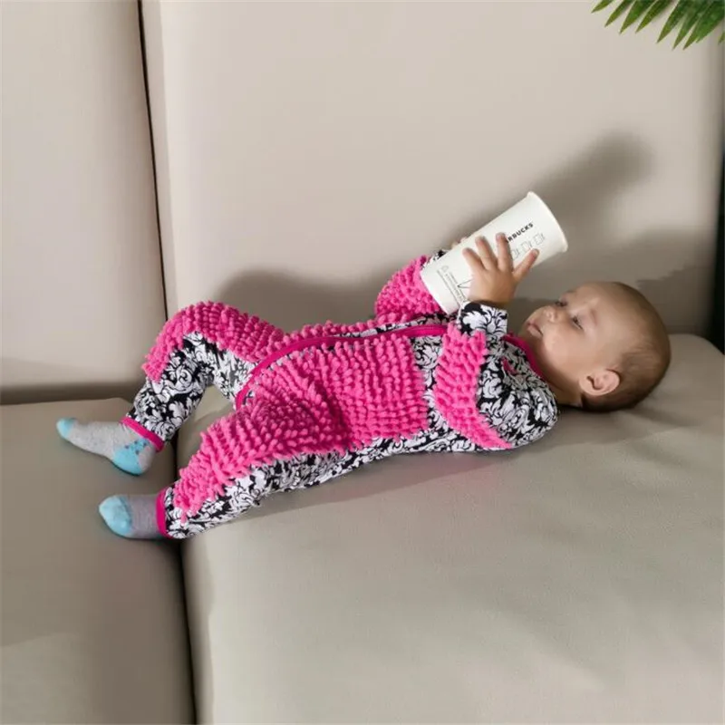 Serpillere Serpillere Pour Bebe Jersey Lala Combinaison A Manches Longues En Coton Pour Le Nettoyage Des Nourrissons Une Piece Aliexpress