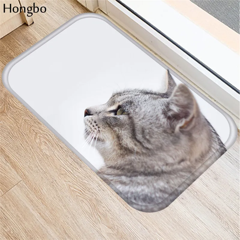Hongbo Kawaii Добро пожаловать коврики животные Кот Печать Ванная комната Кухня