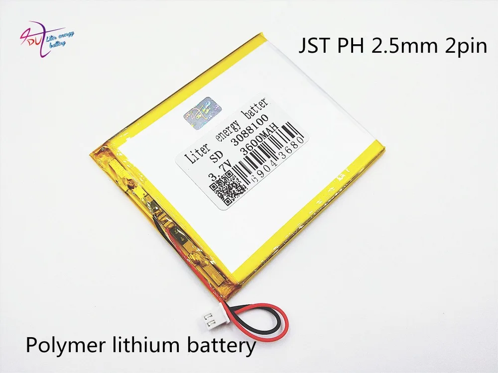 XHR-2P 2,54 3,7 V 3600mAh Специальное предложение ядро литий-полимерная батарея 3088100 3090100 обучающая машина