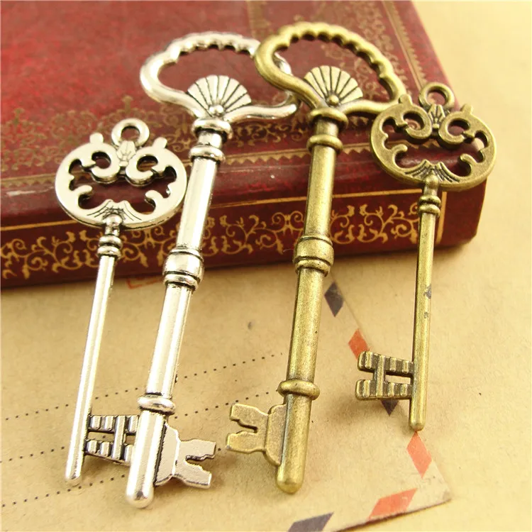 A3543 Antique Bronze Key Charms Mixed Keys Jewelry Accessories Diy
