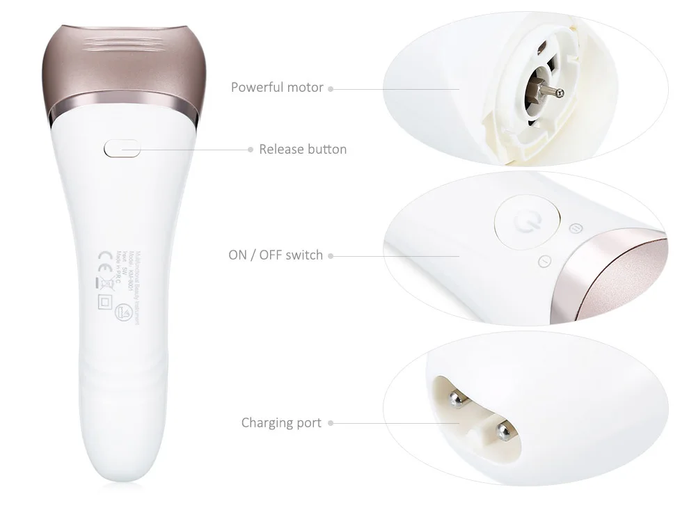 Kemei KM - 8001 5 in 1 Electric Epilator Shaver Hair Remover Lady Defeatherer