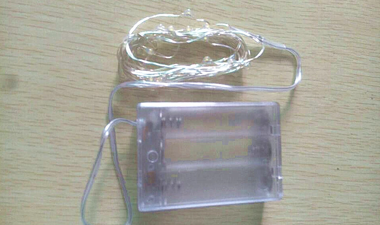 

3M 10FT 30 LEDS 5V string Silver Copper Wire LED light great for decorating bedroom party garden etc.