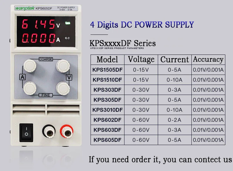 KPS1203D источник питания постоянного тока переменной 120V 3A Регулируемый цифровой мини лаборатория источника питания с аллигатора ведет стоматологическое лабораторное оборудование