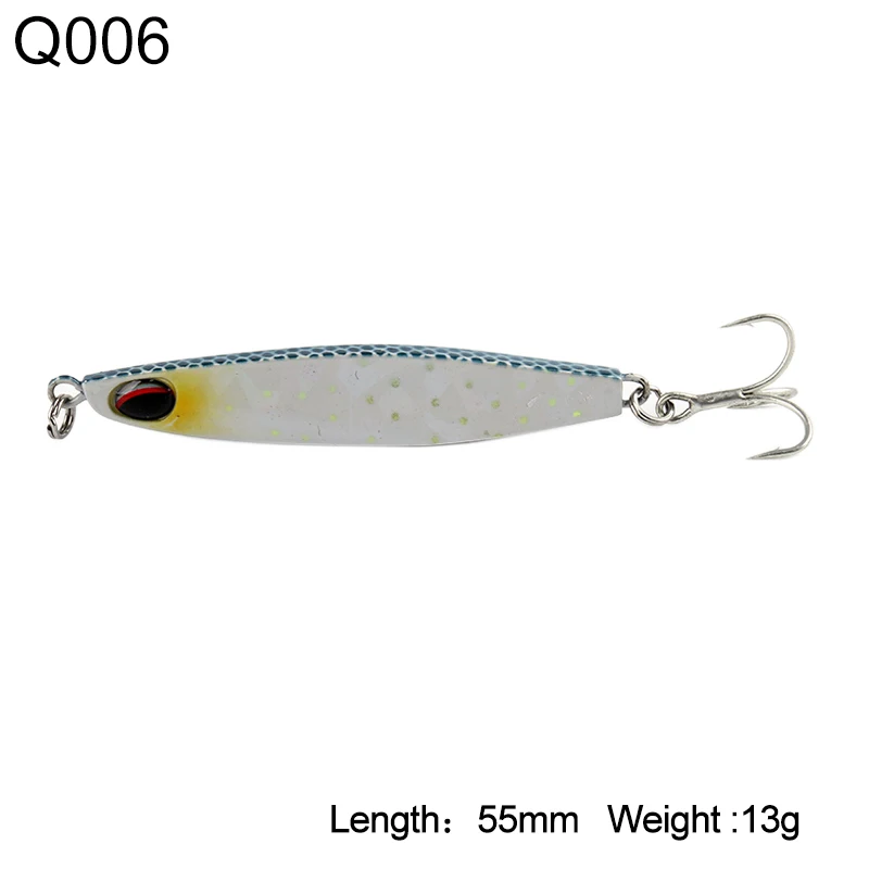 Kingdom Search Jigging Spoon Fishing Lures Hard Baits 1PC Full Aqueous Layer Metal Lure Model 4001 Fishing Tackle - Цвет: 4001-55mm-13g-Q006