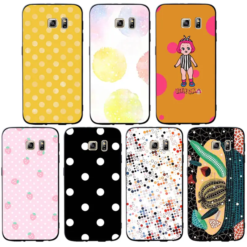 

Cute Polka Dot Phone Cases Cover For Samsung Galaxy S10 e S9 S8 S7 S6 Edge Plus Soft case