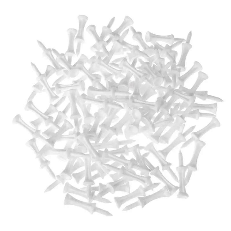 100 шт. белый Пластик Ти для гольфа Гольф ногтей предел контактный Открытый Спорт аксессуар