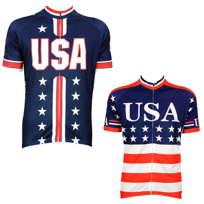 2017 hot design USA running biking jersey bottom price ropa ciclismo