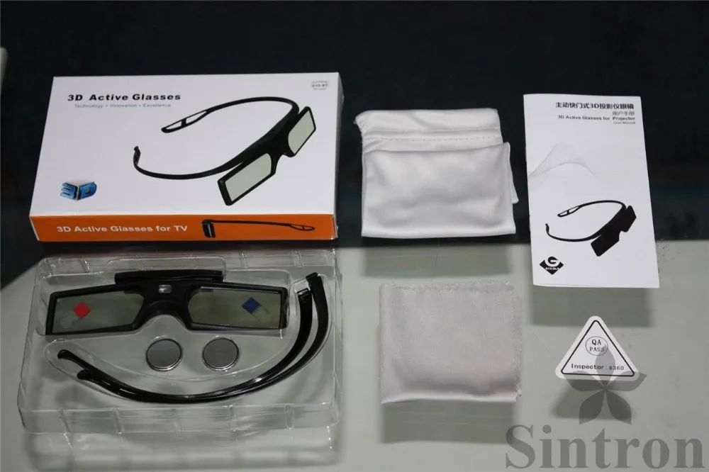 [ Sintron ] 2X 3D активный очки для Panasonic 3D телевизор TX-P65VT65B TX-P55VT65B TX-P50VT65B TX-40AS640B TX-48AS640B TX-55AS640B