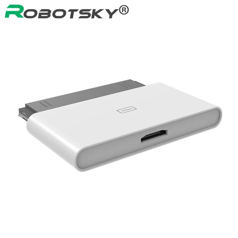 

Robotsky Micro USB Female to 30 Pin Male Converter Adapter Cable for iPhone 3G 3GS 4 4S