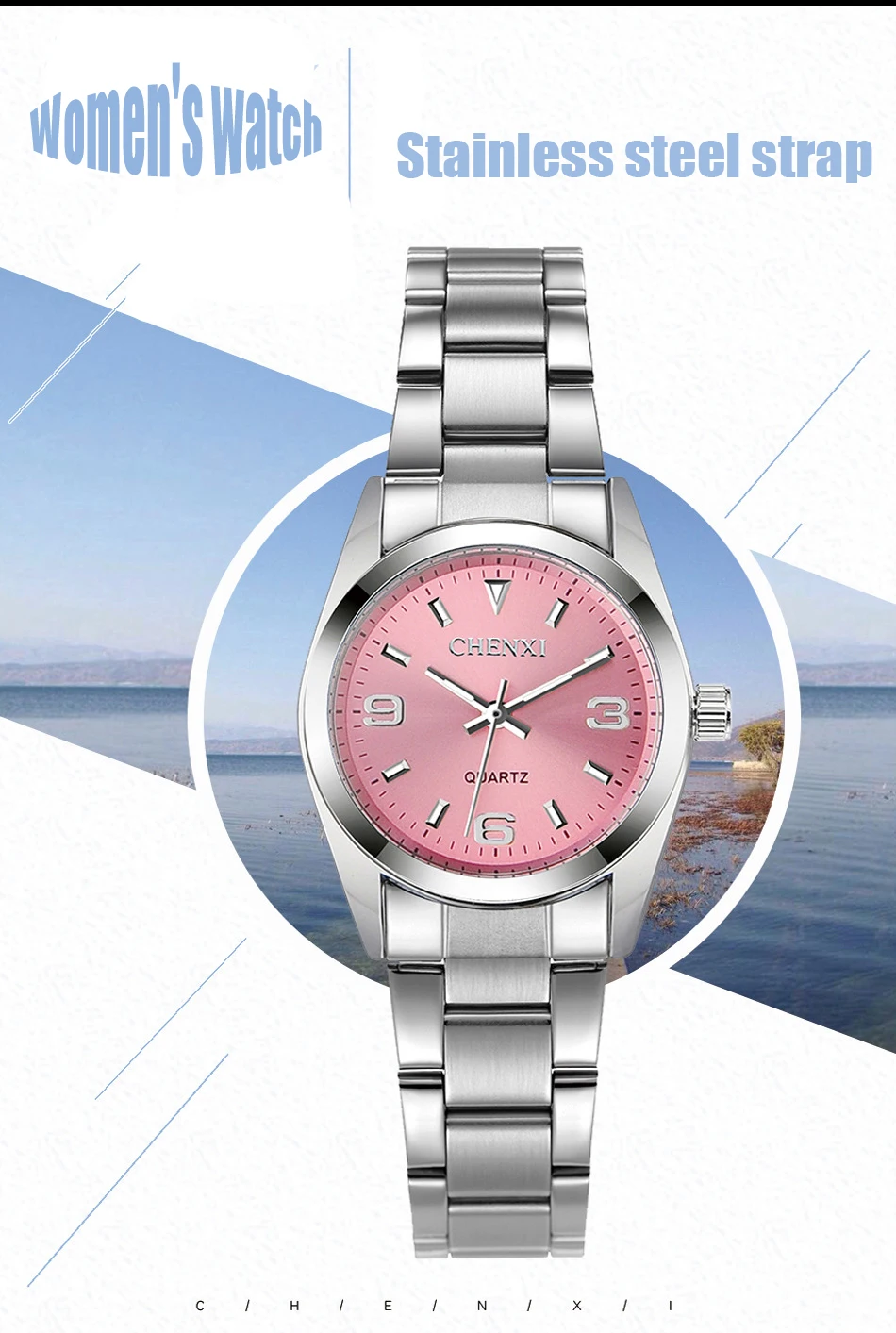Серебряные часы с ремешком из нержавеющей стали для женщин, кварцевые часы для девушек, лучший бренд, роскошные женские наручные часы, женские часы