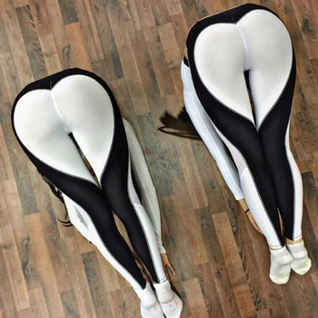 Ladies Sexy Gym Wear Yoga Pants Love design Leggings Workout Tights for Women Heart Booty Pants 3