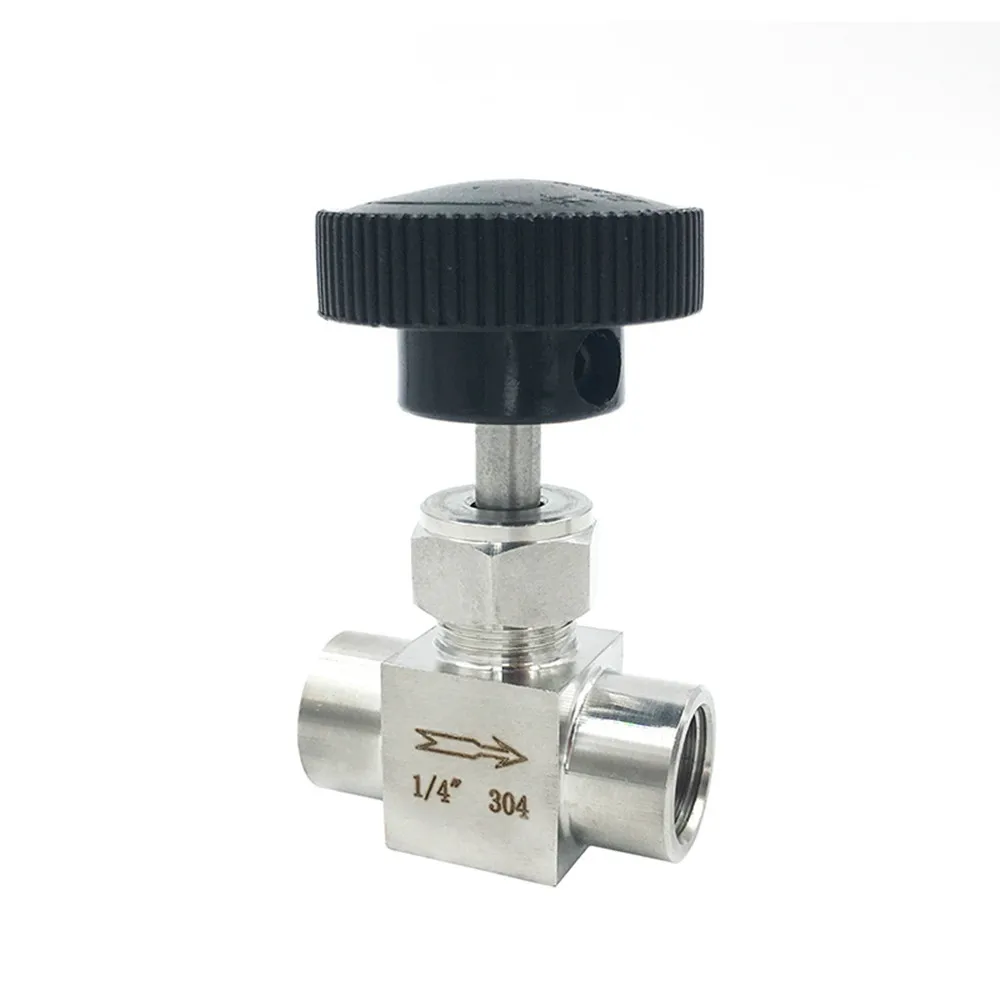 SS 304 клапан из нержавеющей стали 1/" 1/4" 3/" 1/2" BSP равный женский виток резьбы управления запорный игольчатый клапан