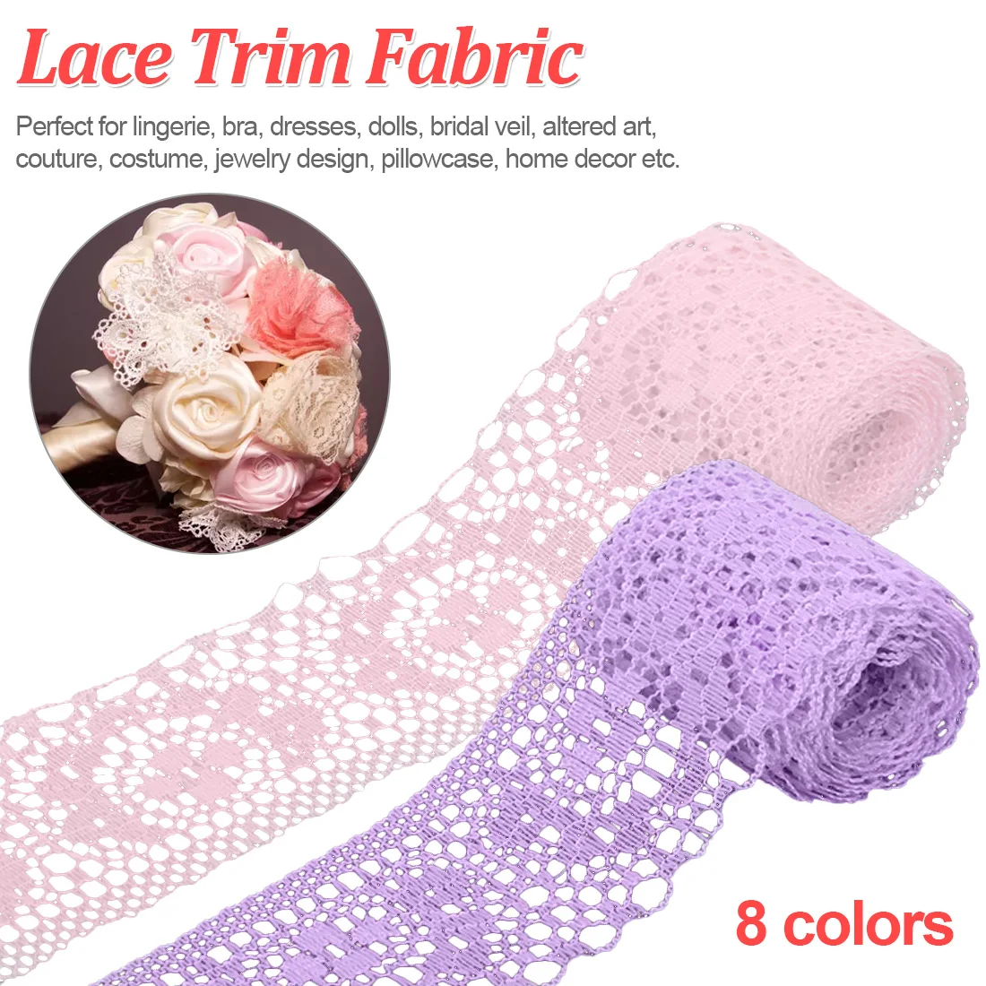 Своими руками, Вышитое Тюлевое кружевная отделка для шитье украшения многоцветные 10 ярдов/партия ширина 40 мм кружевная лента аксессуары ручной работы