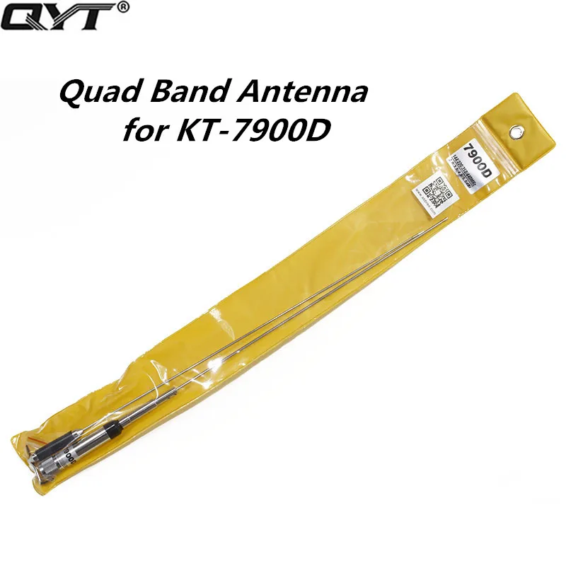 melhor QYT KT 7900D Quad Band 144 220 350 440 MHz Mobile Radio Antena para QYT KT 7900D Quad Band Rádio do carro Móvel KT7900D KT 7900D