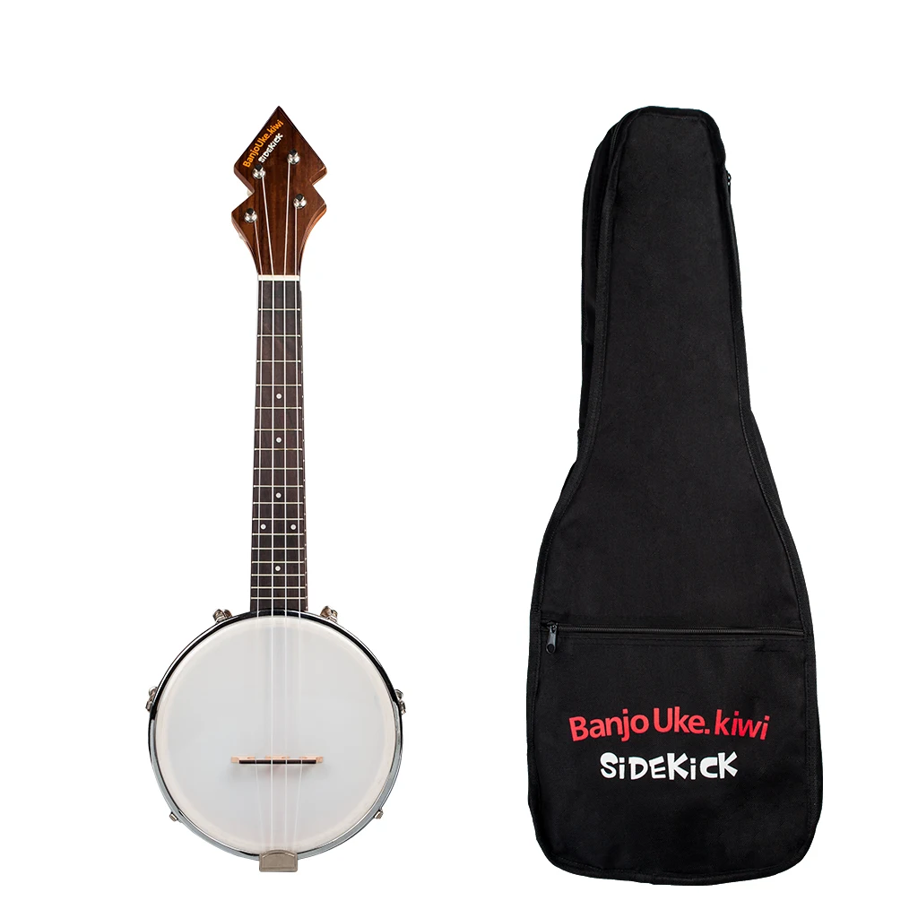 NAOMI Banjolele BanjoUke SideKick Tenor Banjolele W/Gig Bag+ тюнер+ ремень BANJOUKE для укулеле, банджо, семейный инструмент