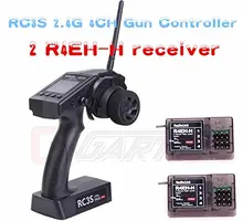 RadioLink RC3S 2.4G 4CH Gun Controller Transmitter + 2pcs R4EH-H Receiver for RC for Car and Boat