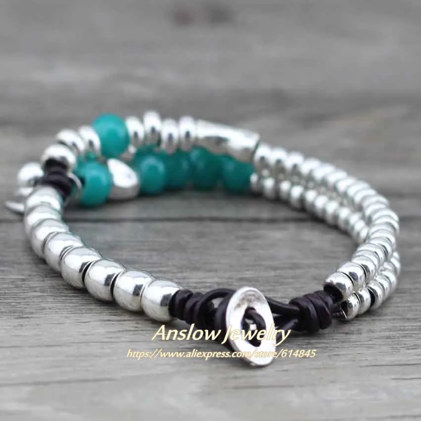 Anslow брендовые модные ювелирные изделия новые предметы стеклянные бусины ручная