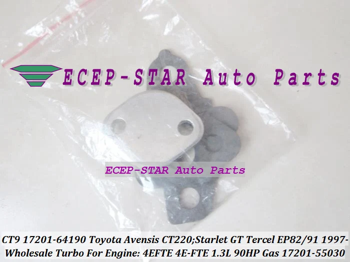 CT9 17201-64190 17201-55030 Turbo CHRA Cartridge For Toyota Avensis CT220 Starlet GT Tercel EP82 EP91 1997- 4EFTE 4E-FTE 1.3L 90HP Gas (7)