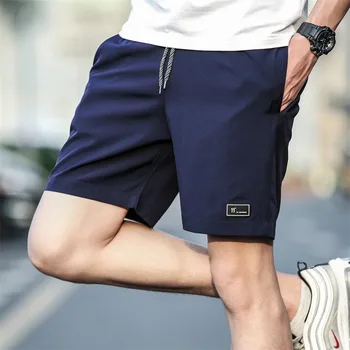 4XL Men Summer Casual Shorts Men Brand New Board Shorts 2018 WaterProof Solid Breathable Elastic Waist Fashion Casual Short Men