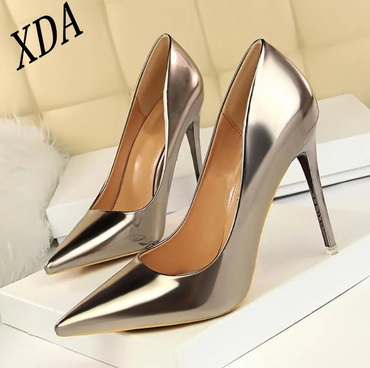 XDA/Офисные туфли из лакированной кожи Новое поступление женские модные на