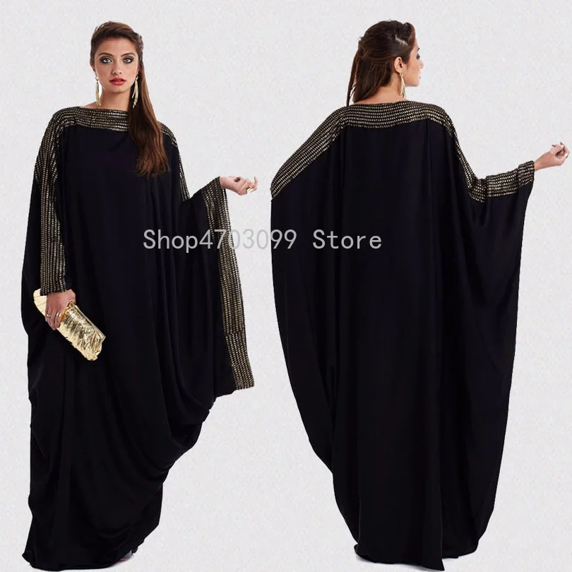 Женский халат арабский элегантный свободный Абая Дубай Vestidos кафтан исламское