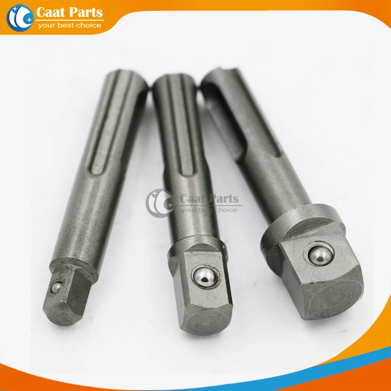 3PCS Hammer electric screwdriver head SDS adapter connecting rod shank SDS impact drill chuck sleeve adapter tool accessories 3pcs 50mm sq2 square head driver bit screwdriver bits tool set s2 steel screw driver bits for repair hand tool bit kit