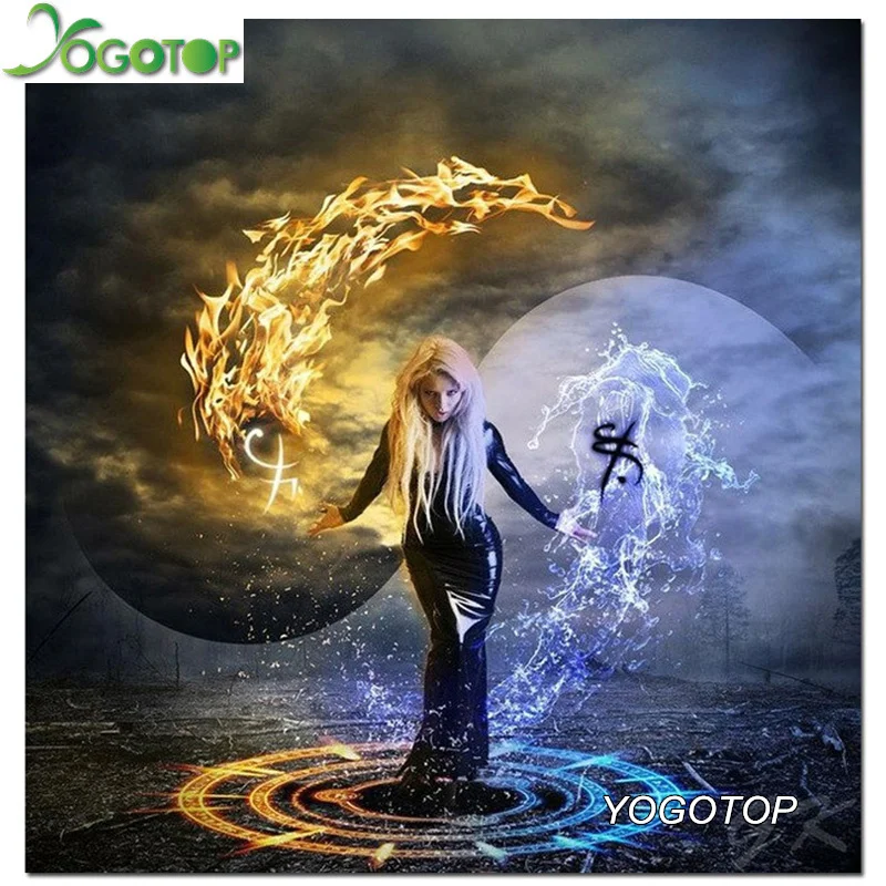 

YOGOTOP Diy Diamond Painting Cross Stitch beauty Blessing Needlework 5D Diamond Mosaic Sets Unfinished Diamond Embroidery ZB340