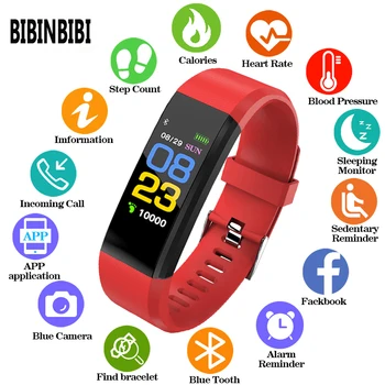 

BIBINBIBI New Men Women Kid Smart Watch Heart Rate Monitor Blood Pressure Fitness Tracker Bluetooth Sport Watche for ios android
