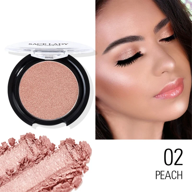 

6 Colors Face Mineral Pigment Blusher Powder Long-Lasting Waterproof Brighten Skin Tone Shimmer Glitter Contour Shadow