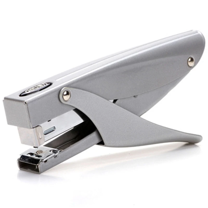 

DL DL/ 0346 hand grip type stapler all metal rotating nail board, force - saving 12 nail Stationery for office supplies student