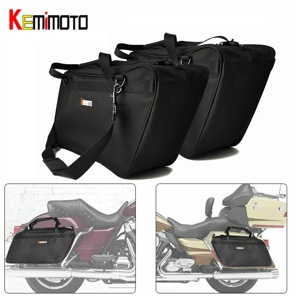 

KEMiMOTO Saddle bag Tool Motorcycle SaddleBags Liners For touring for Kawasaki Vulcan For Victory 2009-2016 Vision