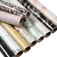 Самоклеющиеся Мрамор обои Водонепроницаемый и маслонепроницаемый виниловые обои для Кухня, стол, очаг, шкаф с выдвижными полками и промышленных Декор