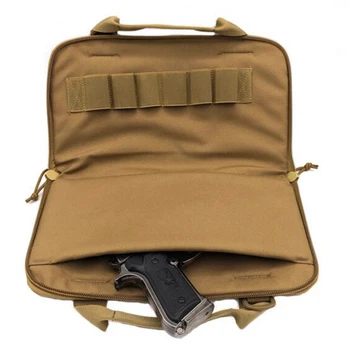 

Portable Tactical Pistol Handbag Nylon Padded Military Shooting Handgun Cacrry Bag Case Durabel Outdoor Hunting Gun Bag