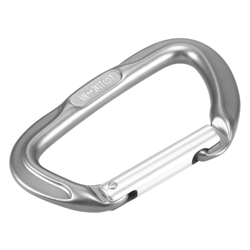 

Lixada 24KN Straight Gate Carabiner Non-locking Climbing Carabiner Hammocks Backpacking Key Nose Carabiner