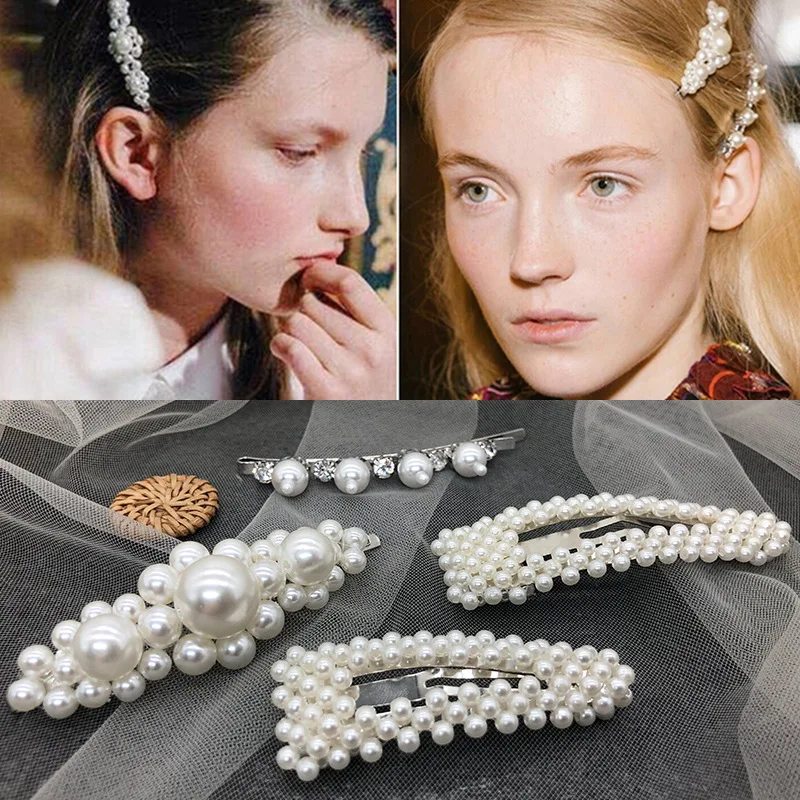 

1 PC Pearl Metal Hair Clips Women Hairpin Girls Hairpins Barrette Bobby Pin Hairgrip Hair Accessories Dropship New Arrival